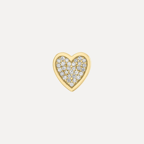 Mini Heart with Pave Outline Charm