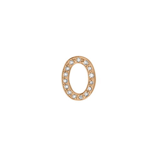Mini Pave Letter Charm