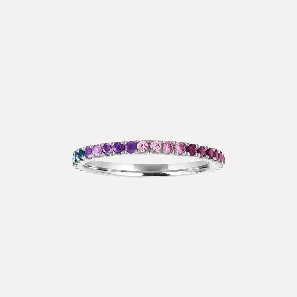 Ombre Rainbow Eternity Band