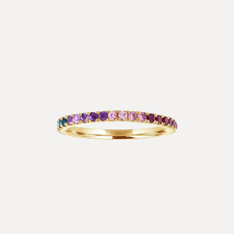 Single Prong Diamond Eternity Band
