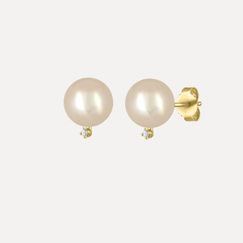 Enamel Letter Stud Earrings