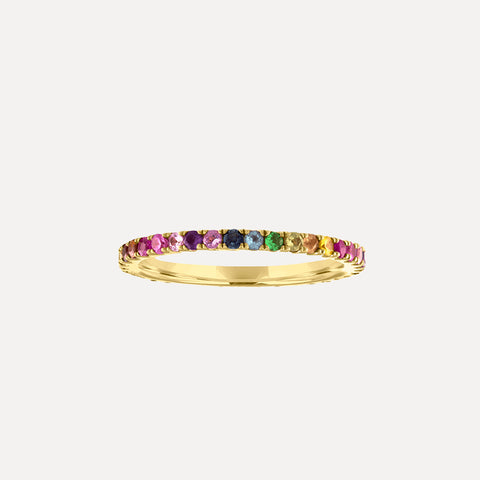 Single Prong Diamond Eternity Band