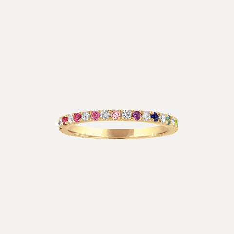 Single Prong Diamond Eternity Band