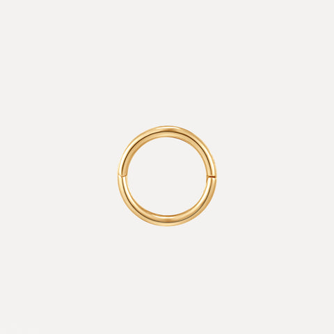 White Topaz Seamless Hoop Earring | 8mm