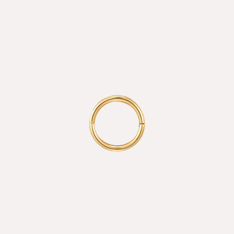 White Topaz Seamless Hoop Earring | 8mm