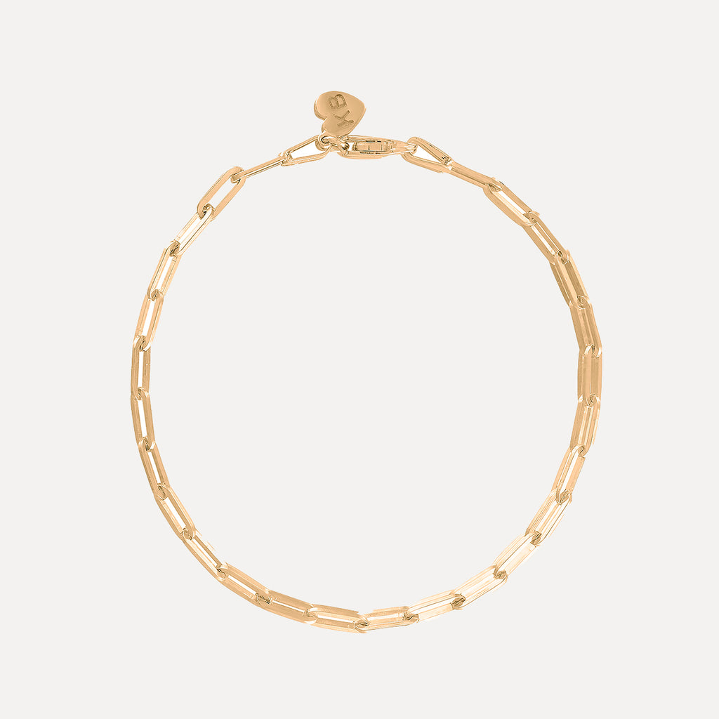 Thin Long Link Bracelet