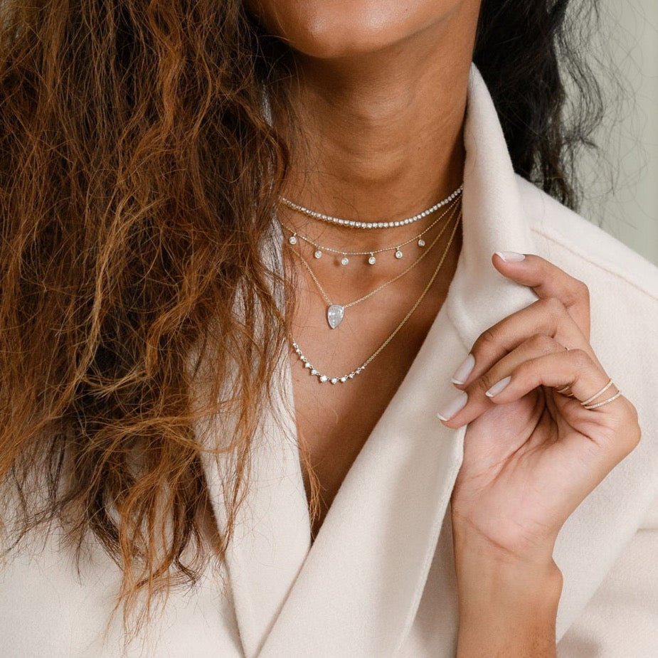 Layered Diamond Necklace - 995QHRIADFGNKYG – Rocky Point Jewelers