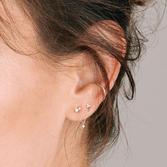 Diamond + Chain Earring Charm