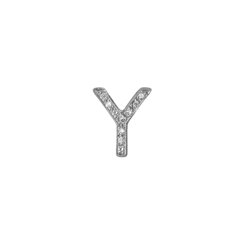 Mini Pave Letter Charm