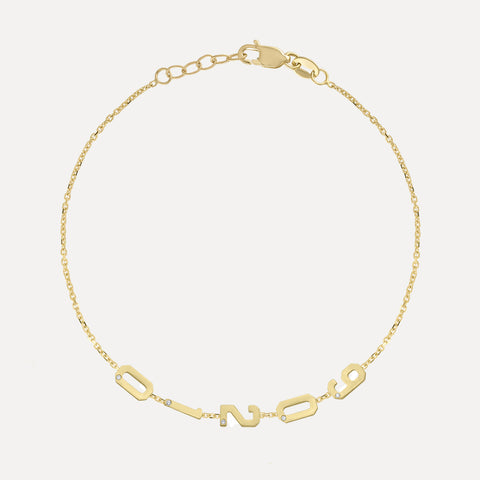 Mini Mini Enamel Hearts Station Necklace