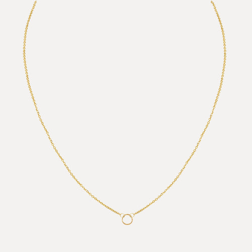 Basic Chain Necklace with Seamless Hoop