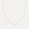 White Topaz Seamless Hoop Earring | 8mm