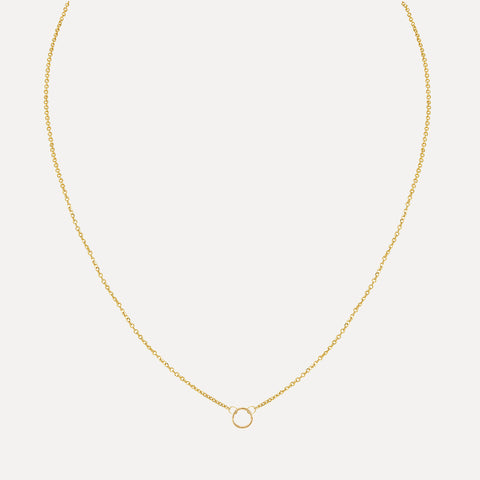 White Topaz Seamless Hoop Earring | 8mm