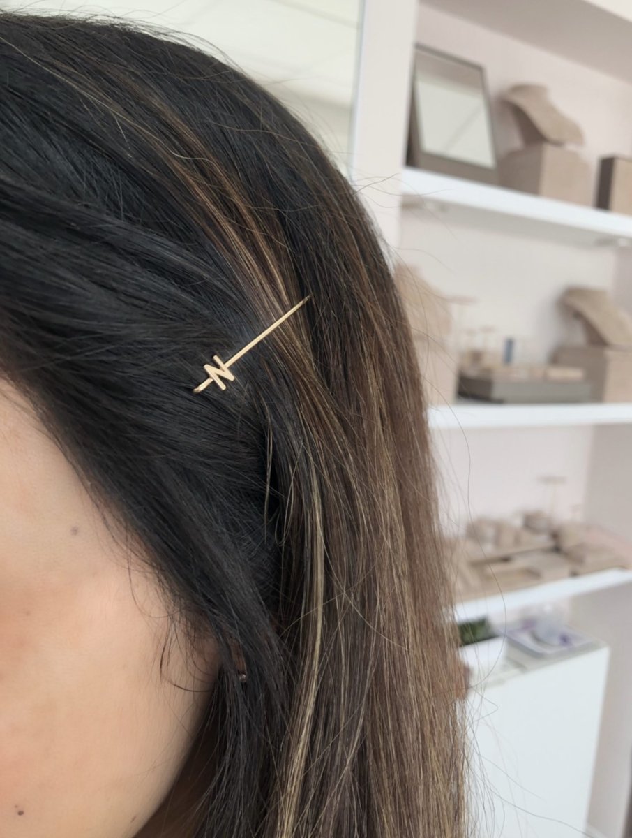 Bobby Pin with Letter - Kelly Bello Design