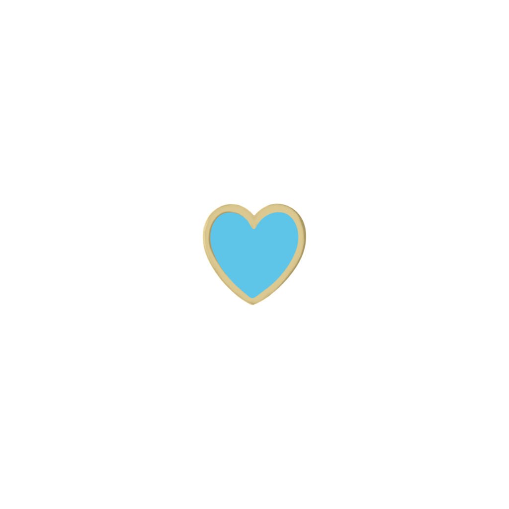 Enamel Mini Mini Heart Charm - Kelly Bello Design