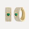 Emerald Heart Chain Ring