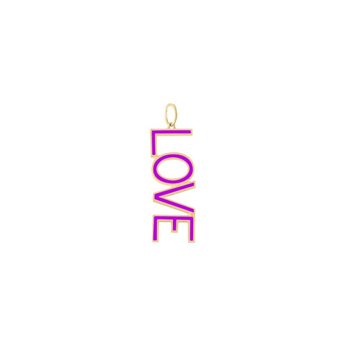 LOVE Enamel Letter Necklace Charm - Kelly Bello Design