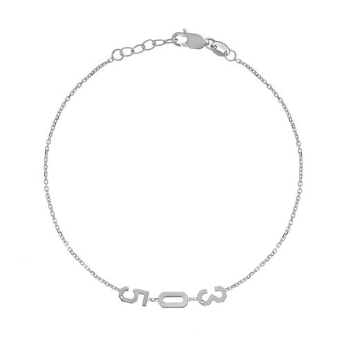 Mini Area Code Bracelet - Kelly Bello Design