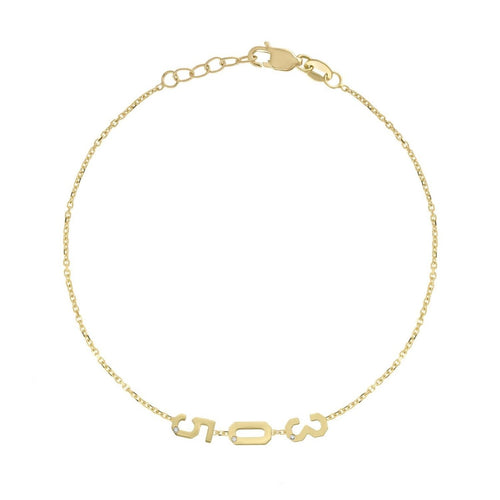 Mini Area Code Bracelet - Kelly Bello Design