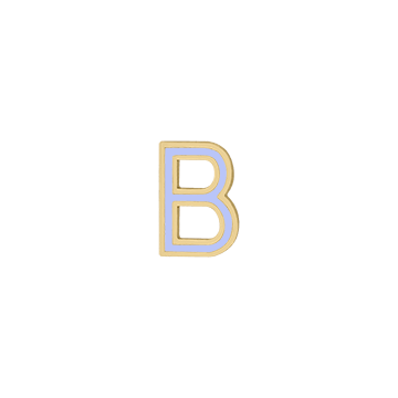Mini Enamel Letter Charm - Lilac - Kelly Bello Design