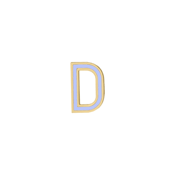 Mini Enamel Letter Charm - Lilac - Kelly Bello Design