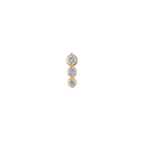 Mini Graduated Diamond Studs - Kelly Bello Design