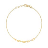 Mini Mini Enamel Hearts Station Necklace