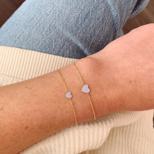 Mini + Mini Mini Enamel Heart Bracelets - Kelly Bello Design