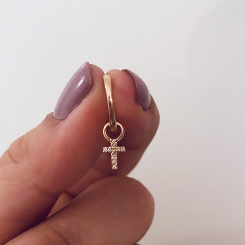 Mini Mini Letter Necklace with Hearts
