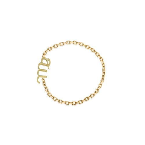 Mini Zodiac Chain Ring - Kelly Bello Design