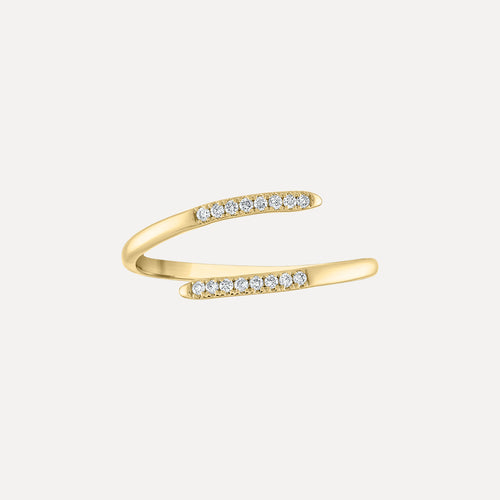 Pave Diamond Wrap Ring by Kelly Bello