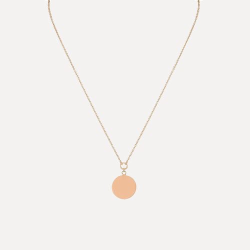 Single Disk Necklace Small