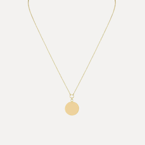 Single Disk Necklace Small