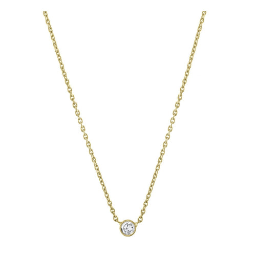 Solitaire Diamond Necklace by Kelly Bello