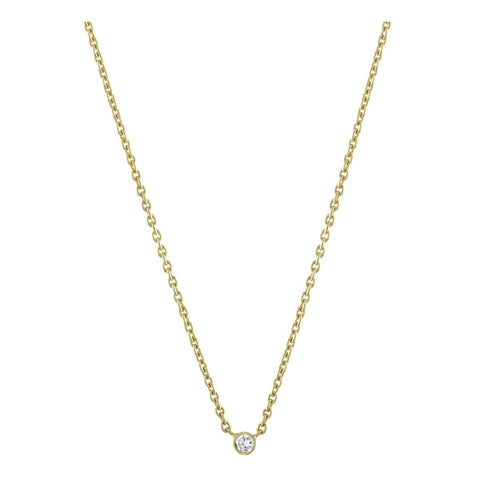 Solitaire Diamond Necklace by Kelly Bello