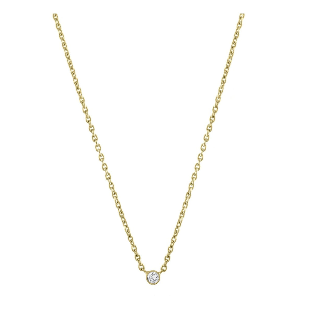 Solitaire Diamond Necklace - Kelly Bello Design