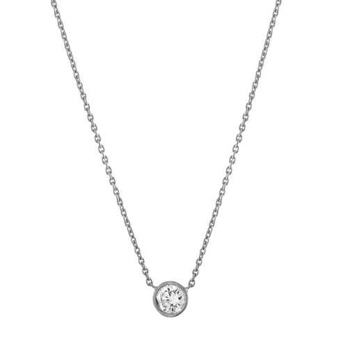 Solitaire Diamond Necklace - Kelly Bello Design