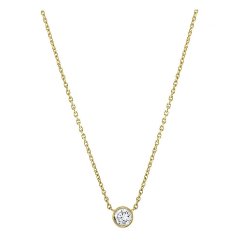 Solitaire Diamond Necklace by Kelly Bello